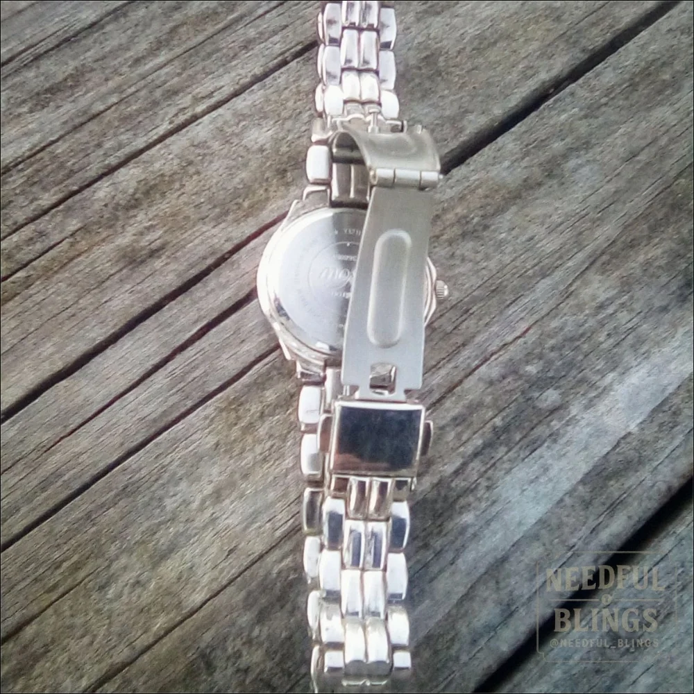 Permitron Purple Crystal Stainless Steel Y2K Quartz Watch 🦩